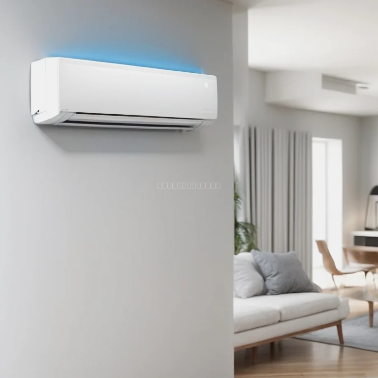 Wohnzimmer mit Klimagerät